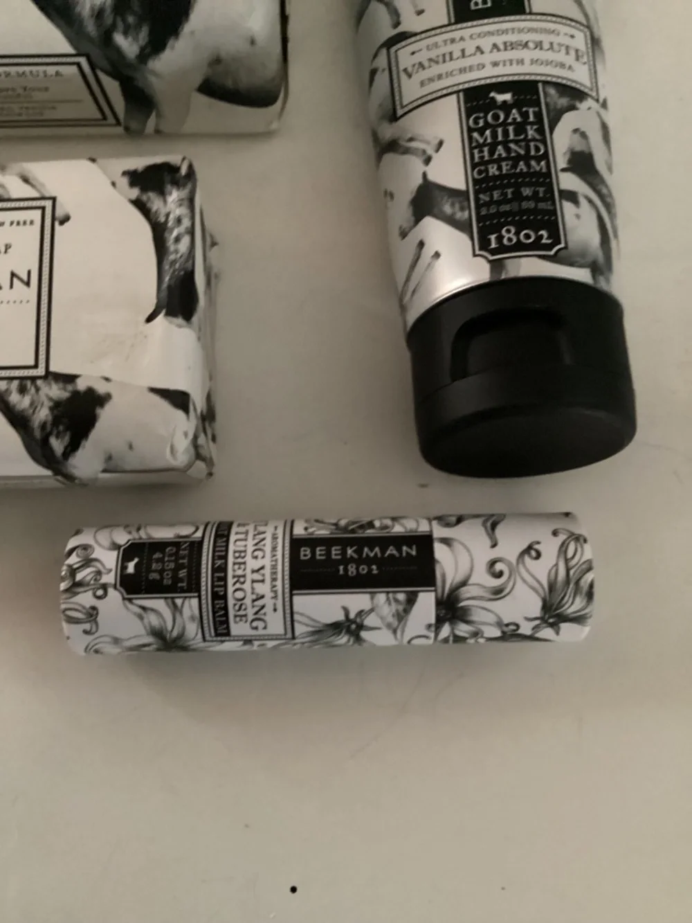 Beekman Vanilla Absolute GOAT Milk Soap, Hand Cream & Lip Balm